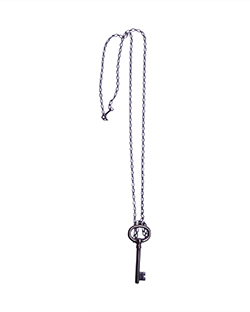 Tiffany Oval Key Necklace, Silver, M, 2