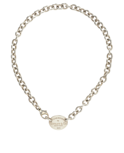 Tiffany Return To Tiffany Oval Tag Necklace, front view