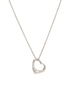 Tiffany & Co Elsa Peretti Open Heart Necklace, &pound;180, Jewellery, Silver, Silver, Other view