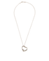 Tiffany & Co Elsa Peretti Open Heart Necklace, &pound;250, Jewellery, Silver, Sterling Silver, Front view