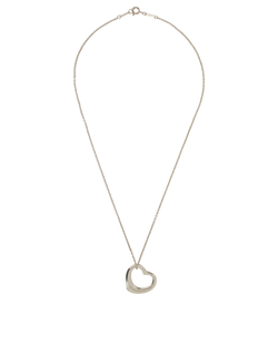 Tiffany & Co Elsa Peretti Open Heart Necklace, Silver 925, DB, 2*