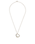 Tiffany & Co Elsa Peretti Open Heart Necklace, &pound;180, Jewellery, Silver, Silver, Front view