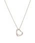 Tiffany & Co Elsa Peretti Open Heart Necklace, &pound;180, Jewellery, Silver, Silver, Other view