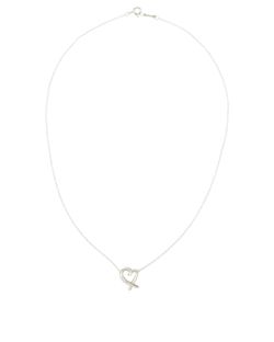 Tiffany Paloma Picasso Loving Heart Necklace, Sterling Silver, B/DB, 3*