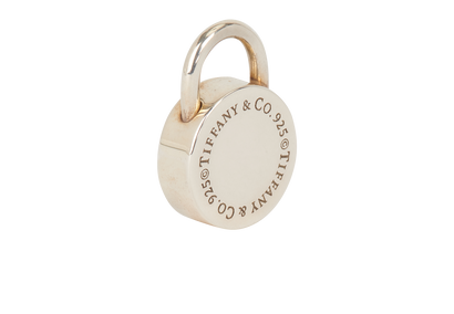 Tiffany&Co Round Lock Charm, front view