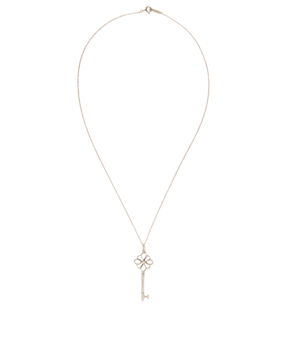 Tiffany & Co. Diamond Key Necklace, front view