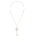 Tiffany & Co Key Pendant Necklace, &pound;120, Jewellery, Silver, Sterling Silver, Front view