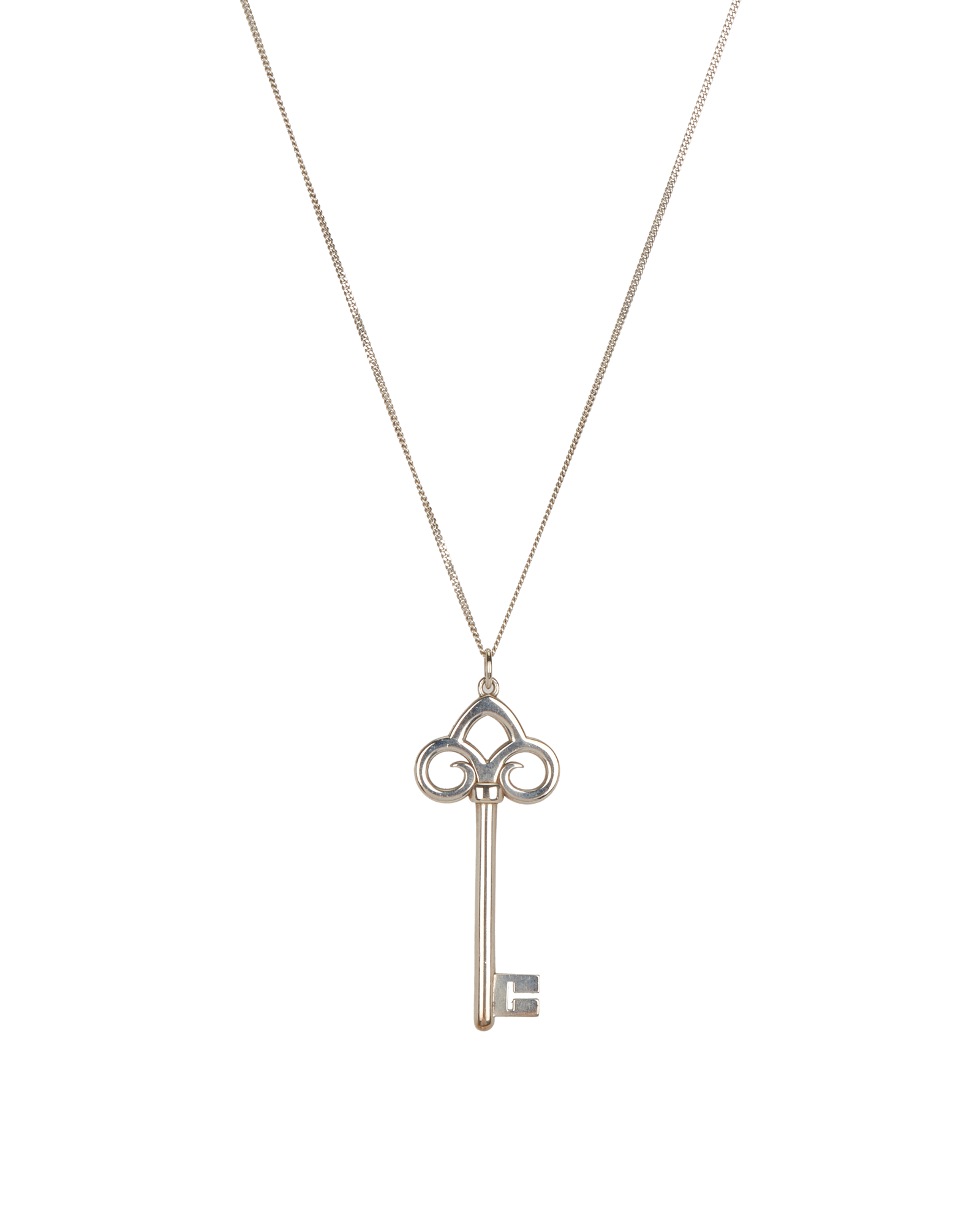 Tiffany & Co Key Pendant Necklace, &pound;120, Jewellery, Silver, Sterling Silver, Other view