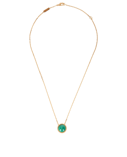 Van Cleef & Arpels Perlee Couleurs Malachite Pendant, front view