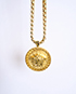 Versace Gold Tone Medusa Necklace, other view