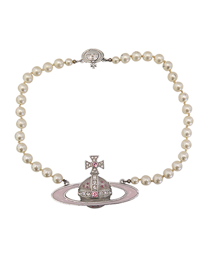 Vivienne Westwood Pink Orb Choker, front view