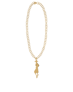 Yves Saint Laurent AW 2010 Woman Necklace, Brass, Gold, DB/B, 3*