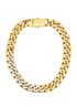 Saint Laurent Bi-Colour Curbed Chain Choker, front view