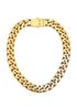 Saint Laurent Bi-Colour Curbed Chain Choker, back view