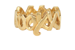 Tiffany Paloma Picasso Ring, 18K Gold, Sz J, B, 3*