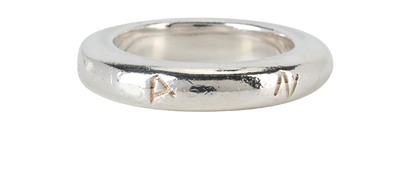 Chanel Logo Ring, £320, Jewellery, Silver, Sterling Silver, Front view