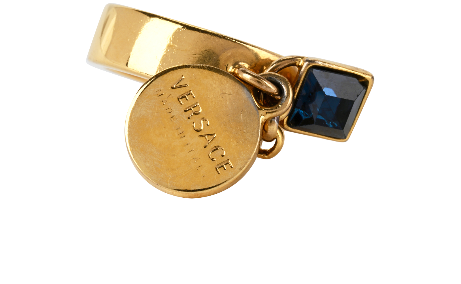 Versace Medusa Ring, &pound;130, Jewellery, Gold, Brass, Other view