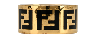 Fendi Forever Ring, £150, Jewellery, Gold, Brass, Front view