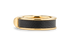Hermes Athena Stud Ring, &pound;175, Jewellery, Black/Gold, Leather, Bottom view