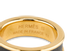 Hermes Athena Stud Ring, &pound;175, Jewellery, Black/Gold, Leather, Other view