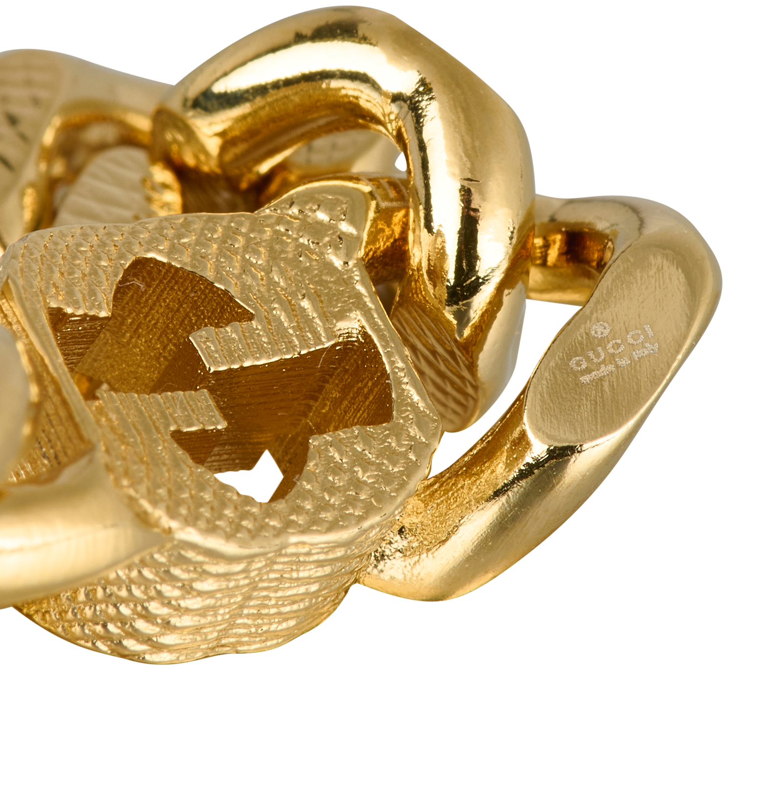 Gucci G Chain Ring, &pound;170, Jewellery, Gold, Brass, Other view