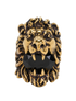 Gucci Lion Head Ring, &pound;180, Jewellery, Black/Gold, Brass, Front view