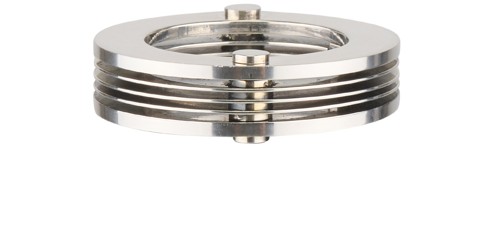 Bottega Veneta Bolt Ring, &pound;110, Jewellery, Silver, Sterling Silver, Bottom view