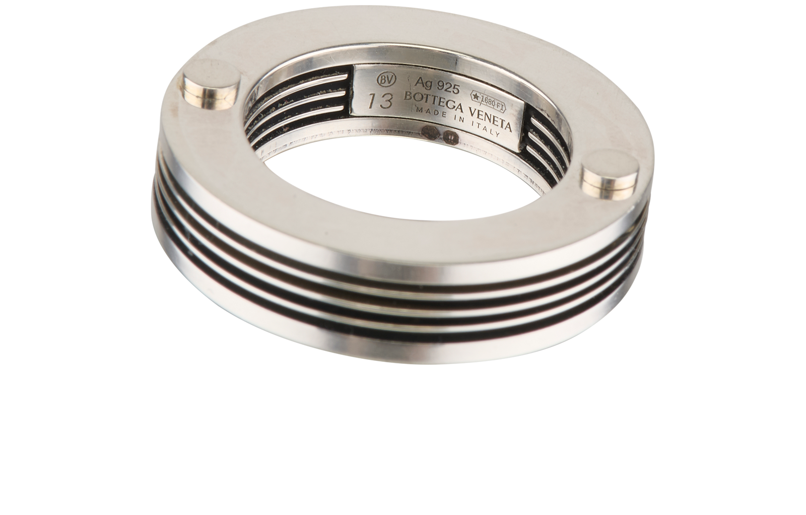 Bottega Veneta Bolt Ring, &pound;110, Jewellery, Silver, Sterling Silver, Other view