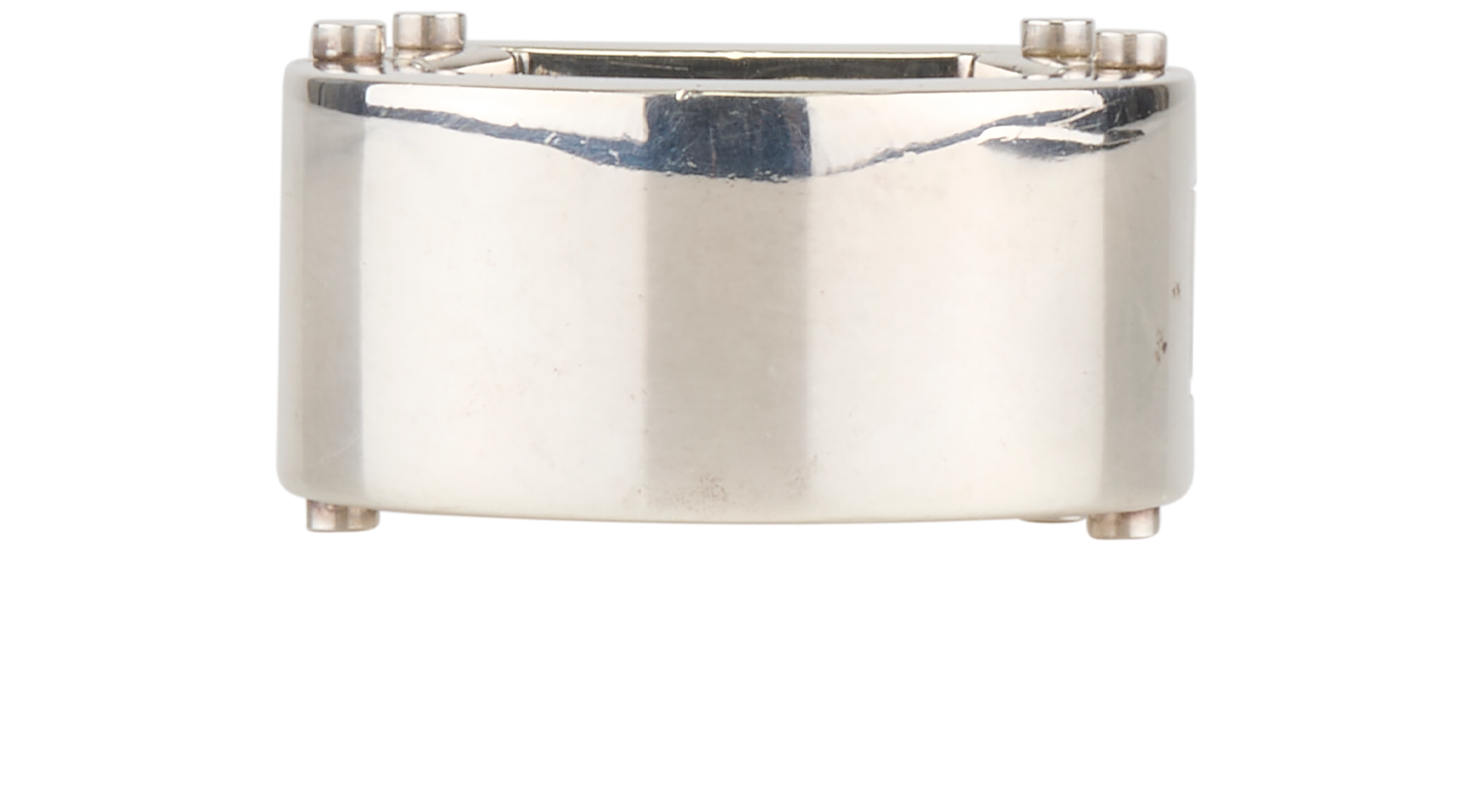 Bottega Veneta Flat Bolt Ring, &pound;150, Jewellery, Silver, Silver, Back view