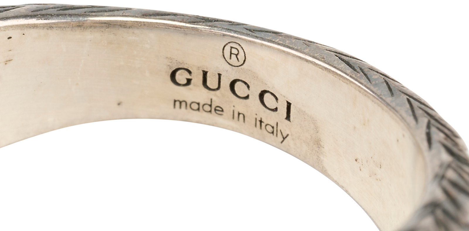 Gucci Interlocking G Ring, &pound;110, Jewellery, Silver, Silver, Other view