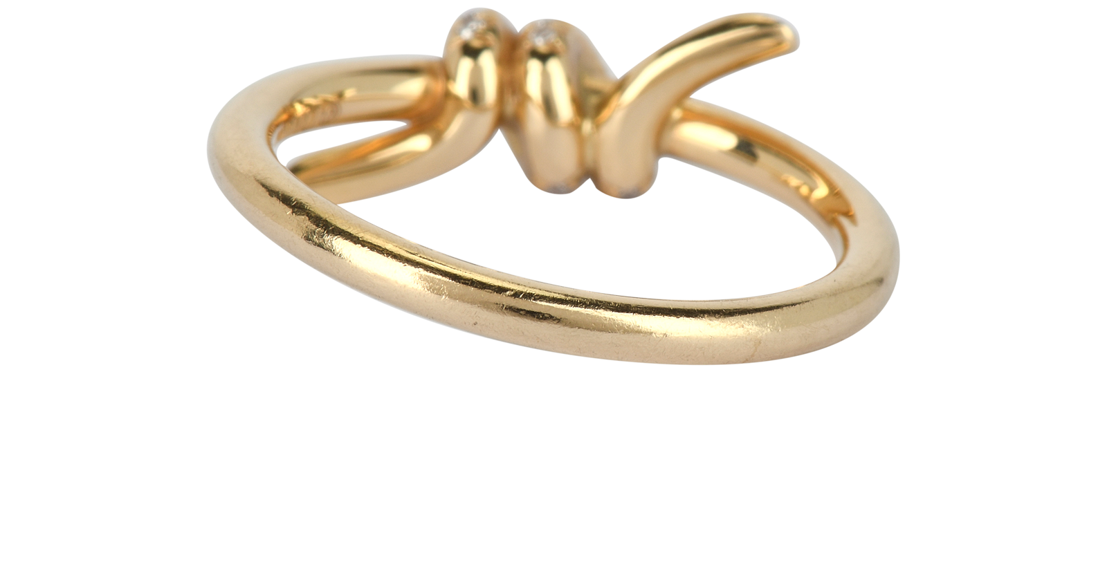 Tiffany & Co Knot Ring, &pound;950, Jewellery, Gold, Yellow Gold, Back view