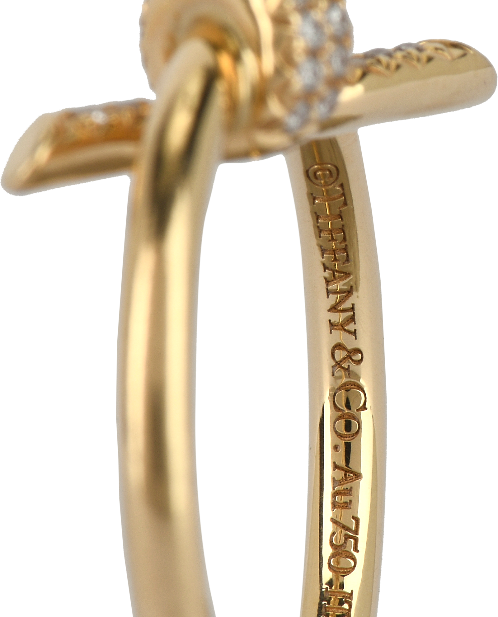 Tiffany & Co Knot Ring, &pound;950, Jewellery, Gold, Yellow Gold, Other view