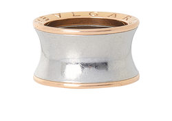 Bulgari B.Zero1 Ring, 18K Rose Gold/Steel, Sz N-O, 2*