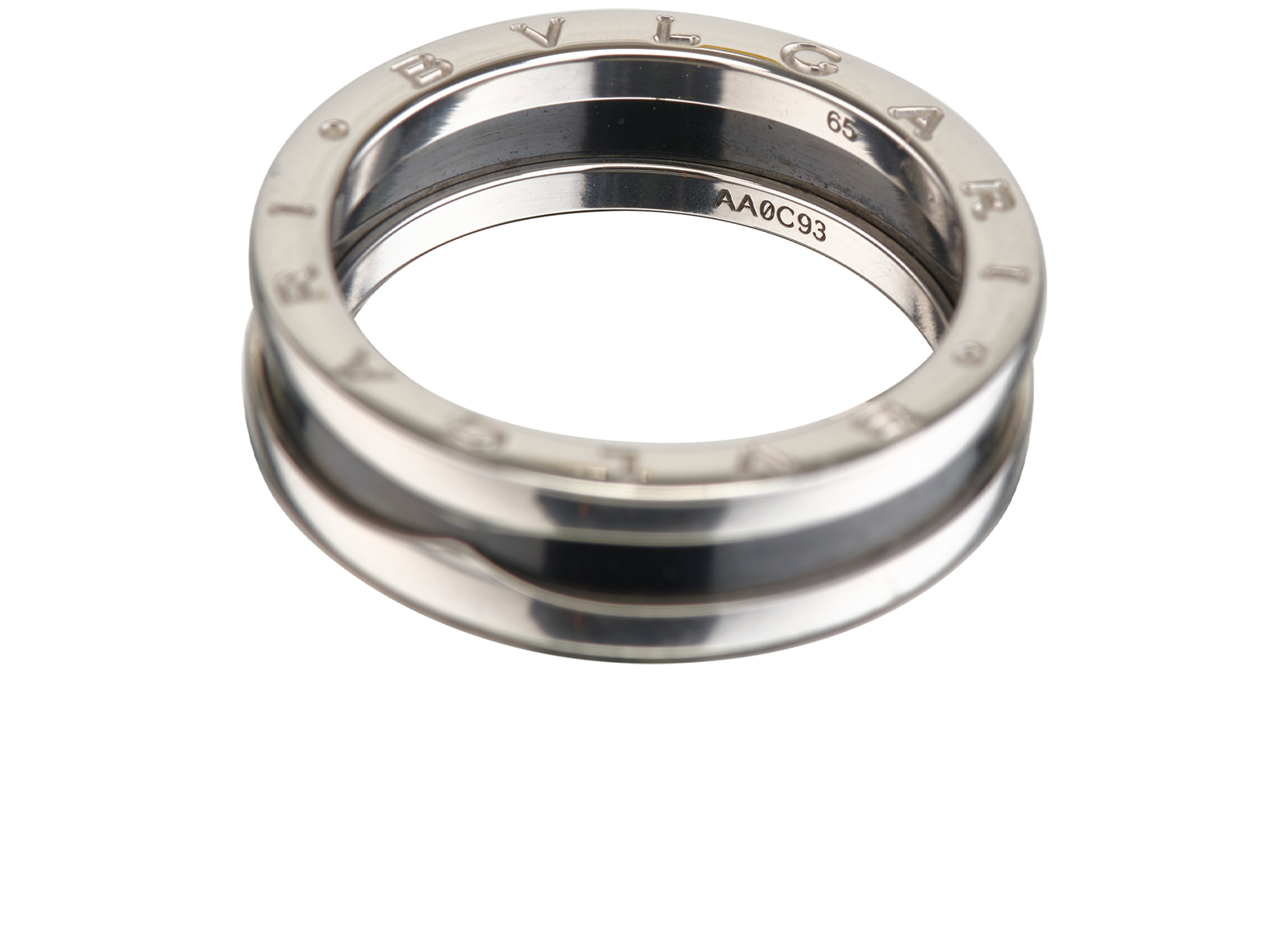 Bulgari B.Zero1 Save the Children Ring, &pound;320, Jewellery, Black, Enamel Coated Ceramic/Silver, Other view