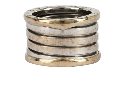 Bulgari B. Zero1 5 Band Ring, &pound;895, Jewellery, Silver, White Gold, Front view