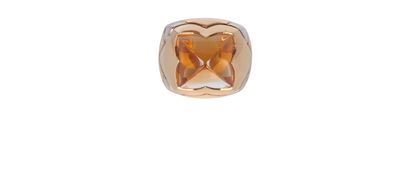 Bulgari Pyramid Citrine Ring, front view