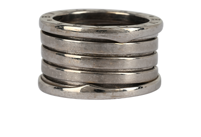 Bulgari B. Zero1 5 Band Ring, &pound;895, Jewellery, Silver, White Gold, Front view