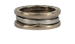 Bulgari B. Zero1 3 Band Ring, 18K White Gold, 53, Au 750, 2*