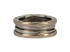 Bulgari B. Zero1 3 Band Ring, £550, Jewellery, Silver, White Gold, Back view