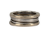 Bulgari B. Zero1 3 Band Ring, £550, Jewellery, Silver, White Gold, Side view