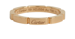 Cartier Maillon Panthere Wedding Ring, Yellow Gold, Sz N, B/Cert/P/RCT, 4*
