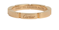 Cartier Maillon Panthere Wedding Ring, Yellow Gold, Sz R, B/Cert/P/RCT, 4*