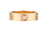 Cartier 3 Diamond Love Ring, &pound;2,100, Jewellery, Rose Gold, Rose Gold, Front view