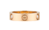 Cartier 3 Diamond Love Ring, &pound;2,100, Jewellery, Rose Gold, Rose Gold, Back view