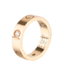 Cartier 3 Diamond Love Ring, &pound;2,100, Jewellery, Rose Gold, Rose Gold, Other view
