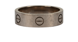 Cartier Love Ring, 18K White Gold, 60, CI 7564, 2*