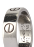 Cartier Classic Love Ring, &pound;850, Jewellery, Silver, White Gold, Other view