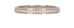 Cartier D'amour Wedding Band, Platinum/Diamond, Sz I, B, 3*