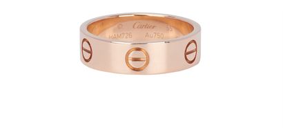 Cartier Love Ring, &pound;950, Jewellery, Rose Gold, Rose Gold, Front view