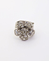 Chanel Crystal CC Flower Ring, front view